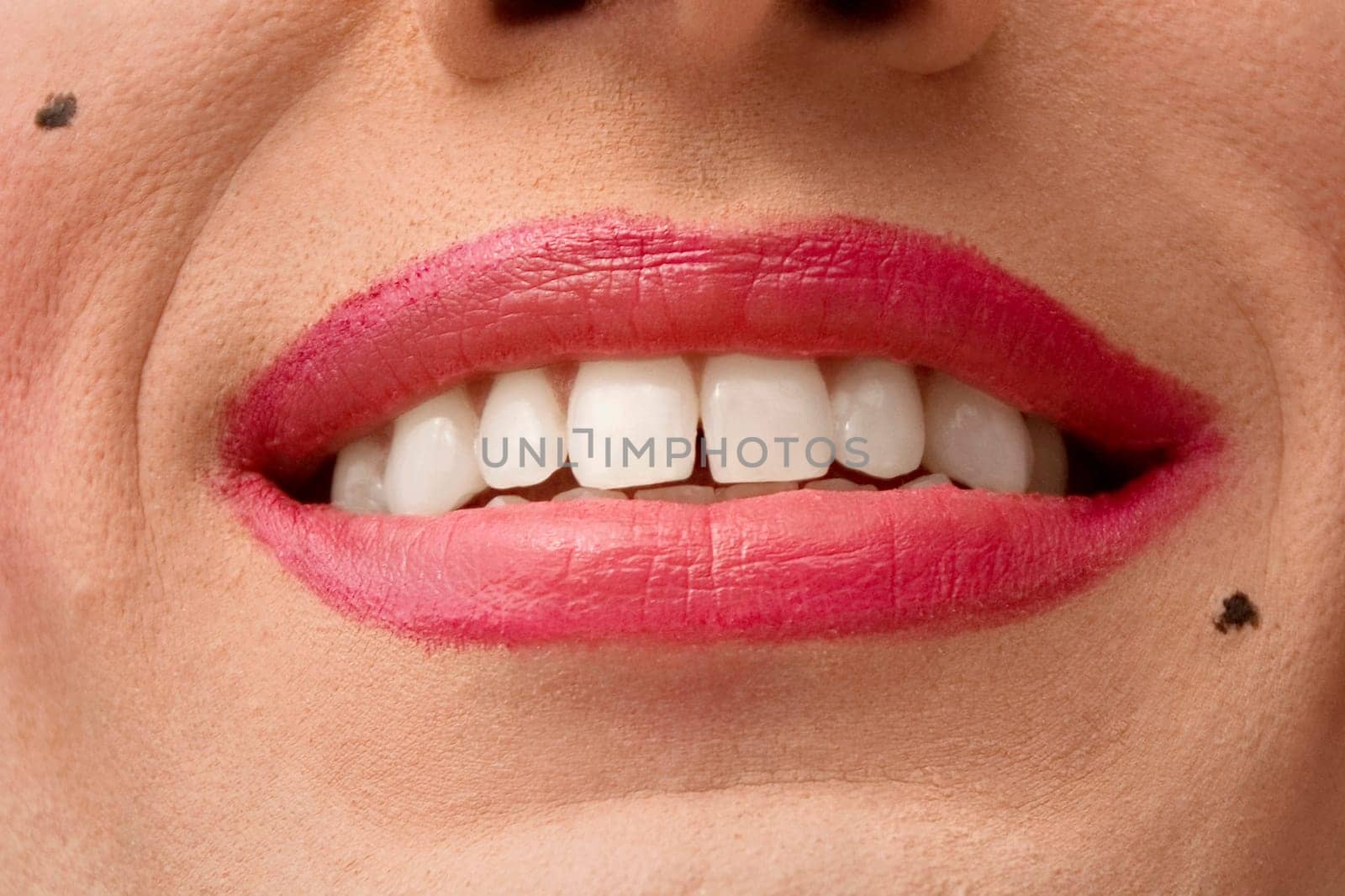 Close-up of smiling face of a person