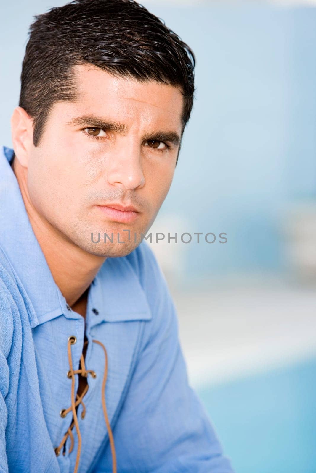 Portrait of a mid adult man looking serious