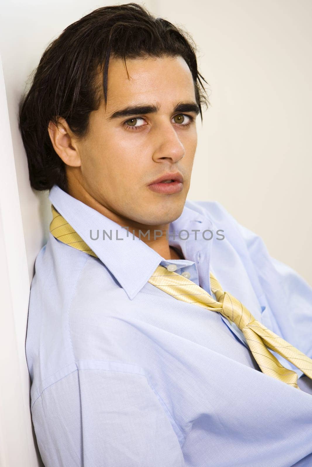 Portrait of a businessman thinking