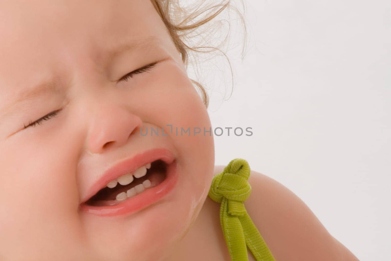 Close_up of a girl crying