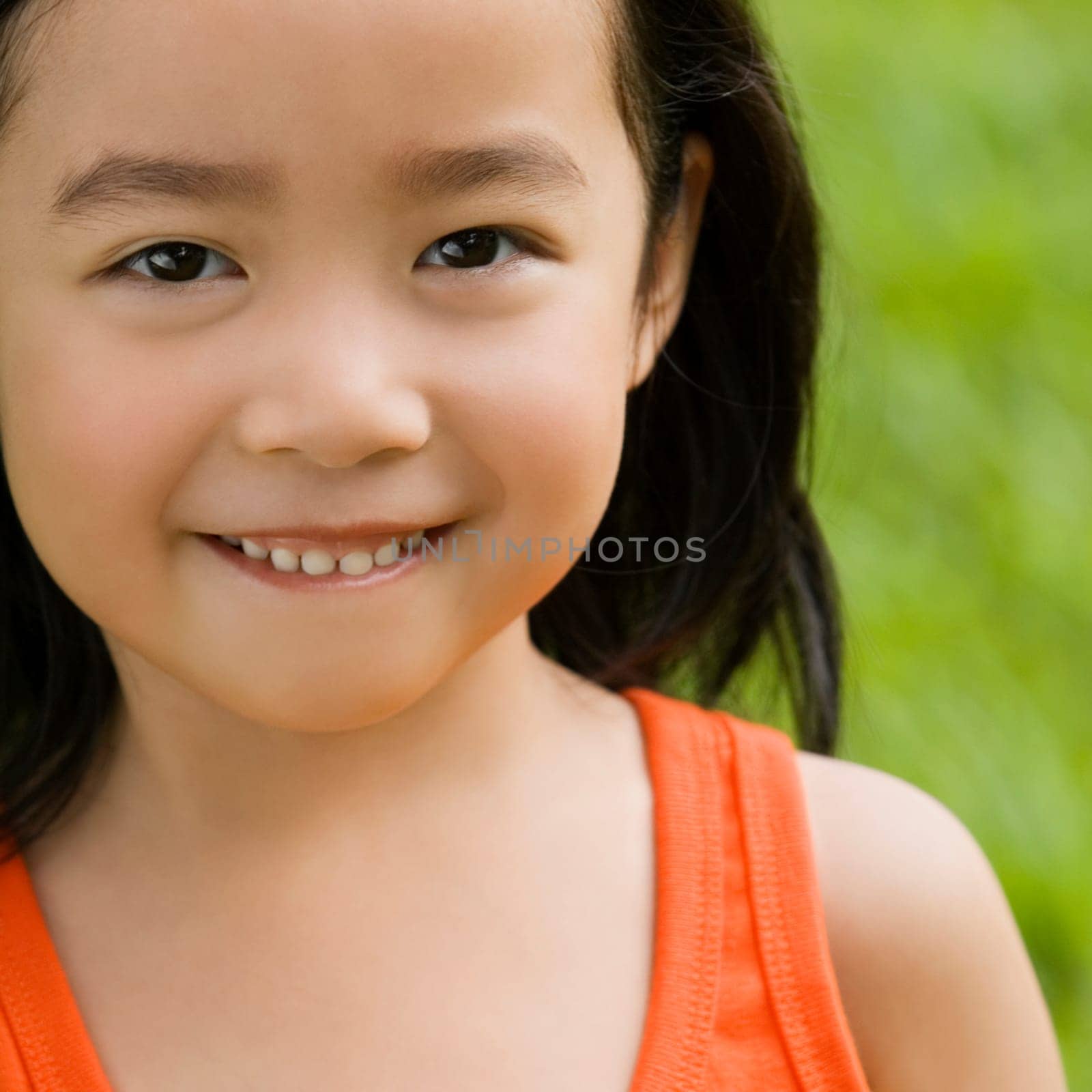 Portrait of a girl smiling