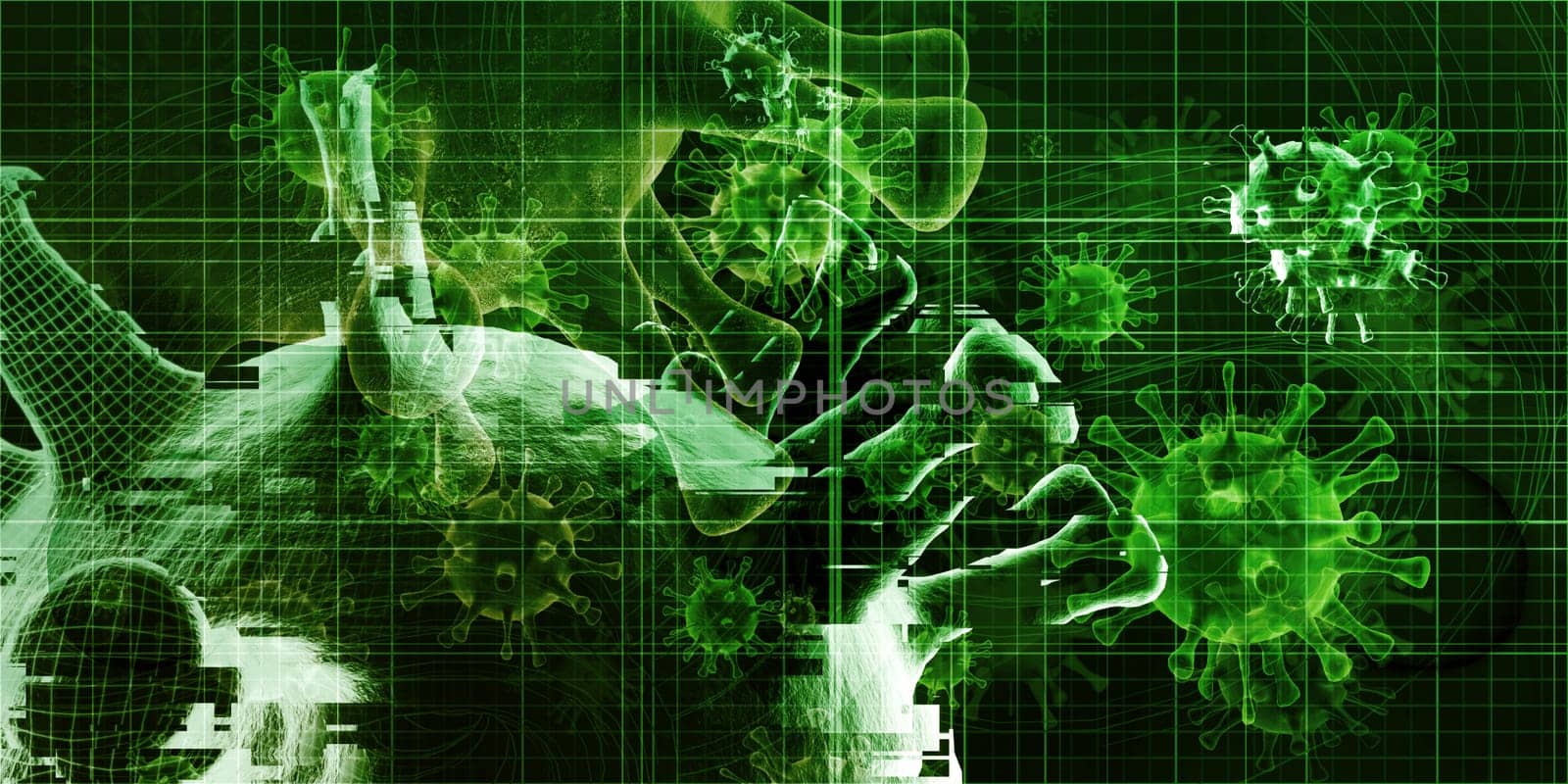 Viral Pandemic as a Medial Health Crisis Concept