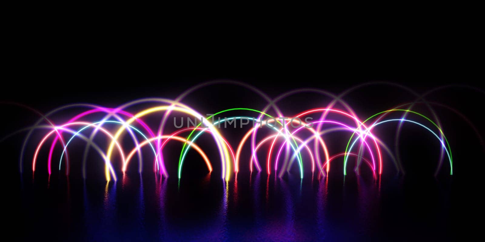 80s Retro Background with Glowing Neon Billboard