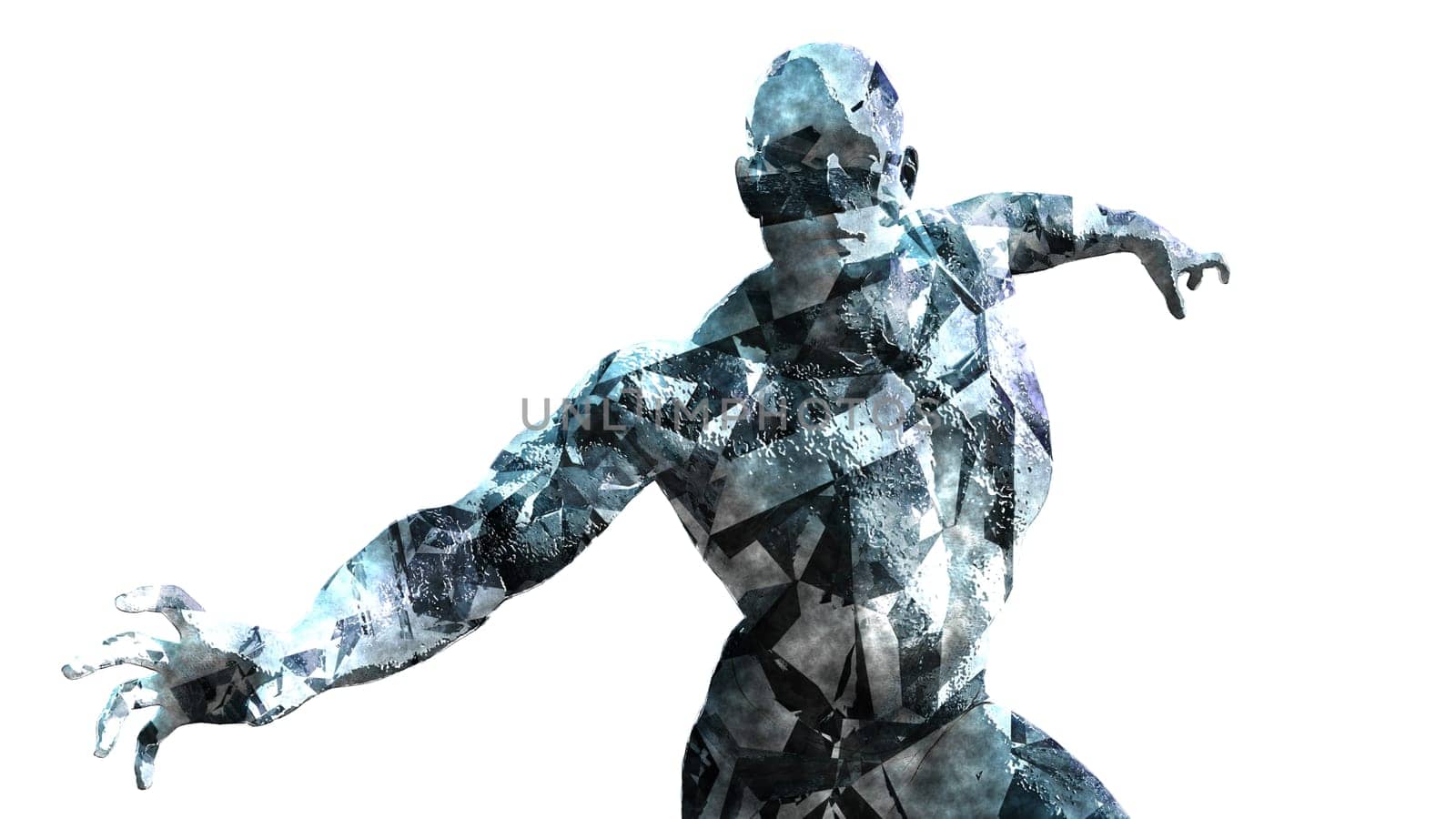 Warrior Spirit Motivation Poster Background as Concept