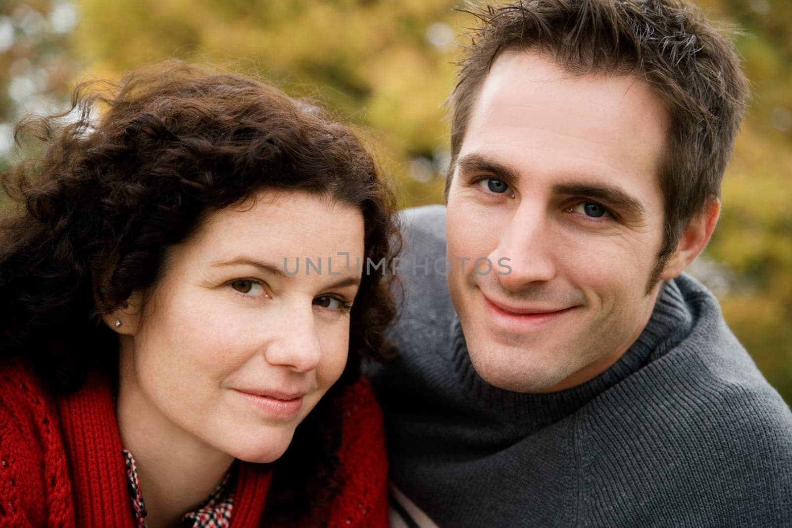 Portrait of a couple smiling
