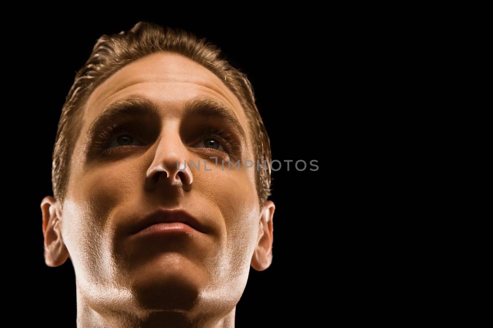 Close_up of a businessman thinking