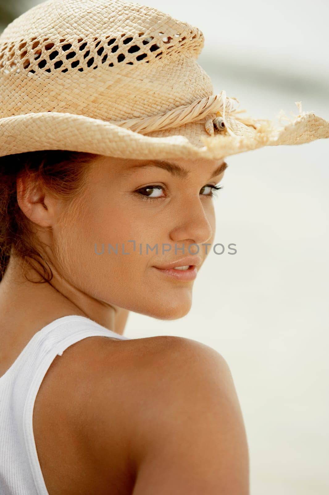 Portrait of a teenage girl posing
