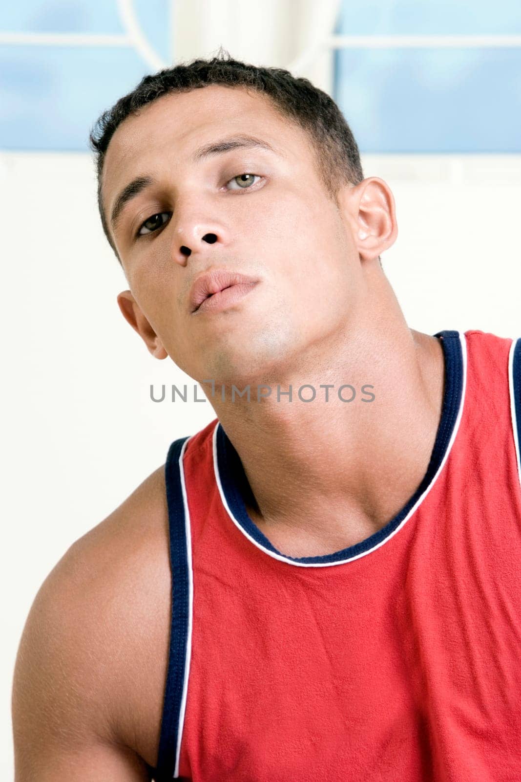 Portrait of a young man thinking