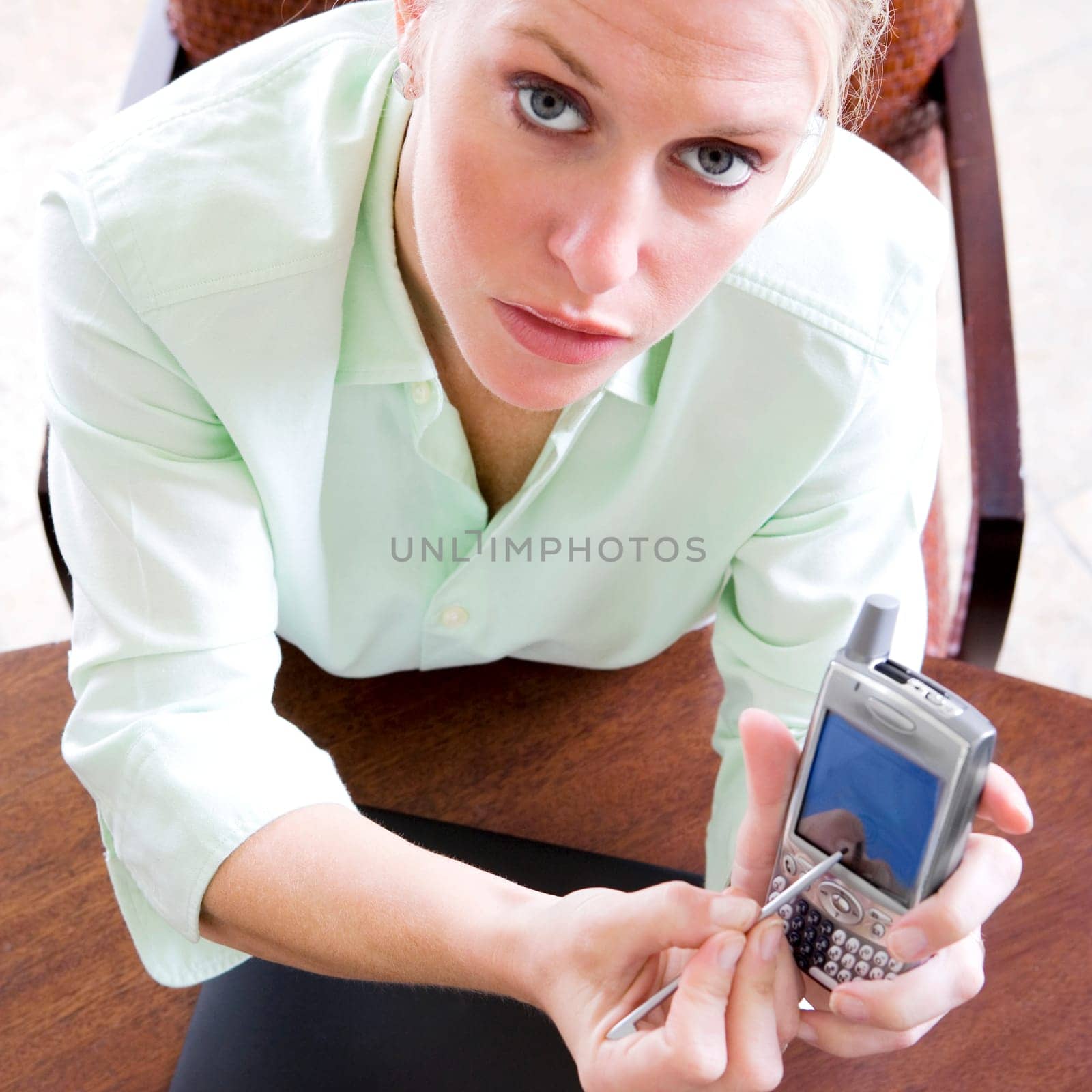 Portrait of a businesswoman holding a mobile phone