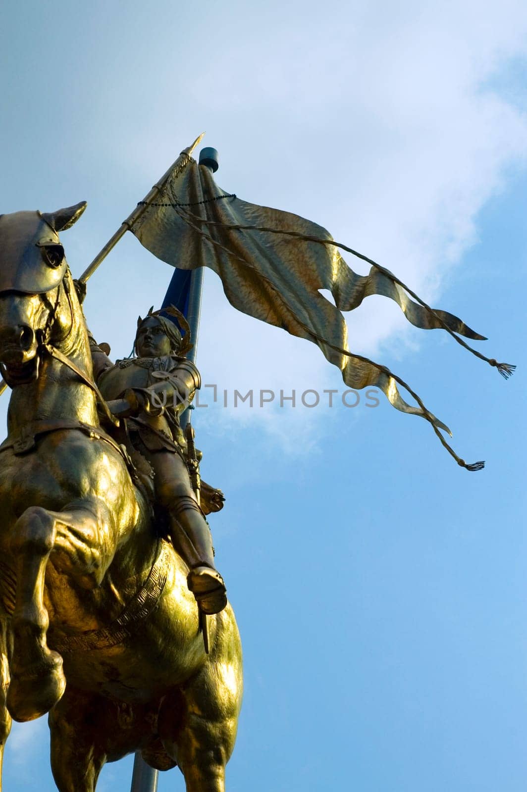 Low angle view of a statue of St. Joan Of Arc, New Orleans, Louisiana, USA