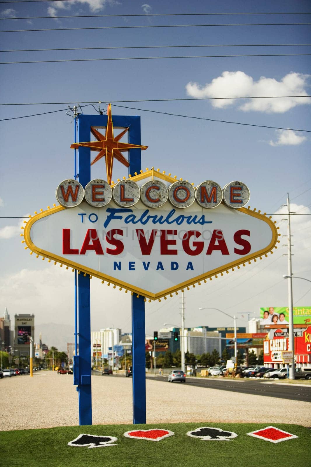Welcome sign board in a city, Las Vegas, Nevada, USA