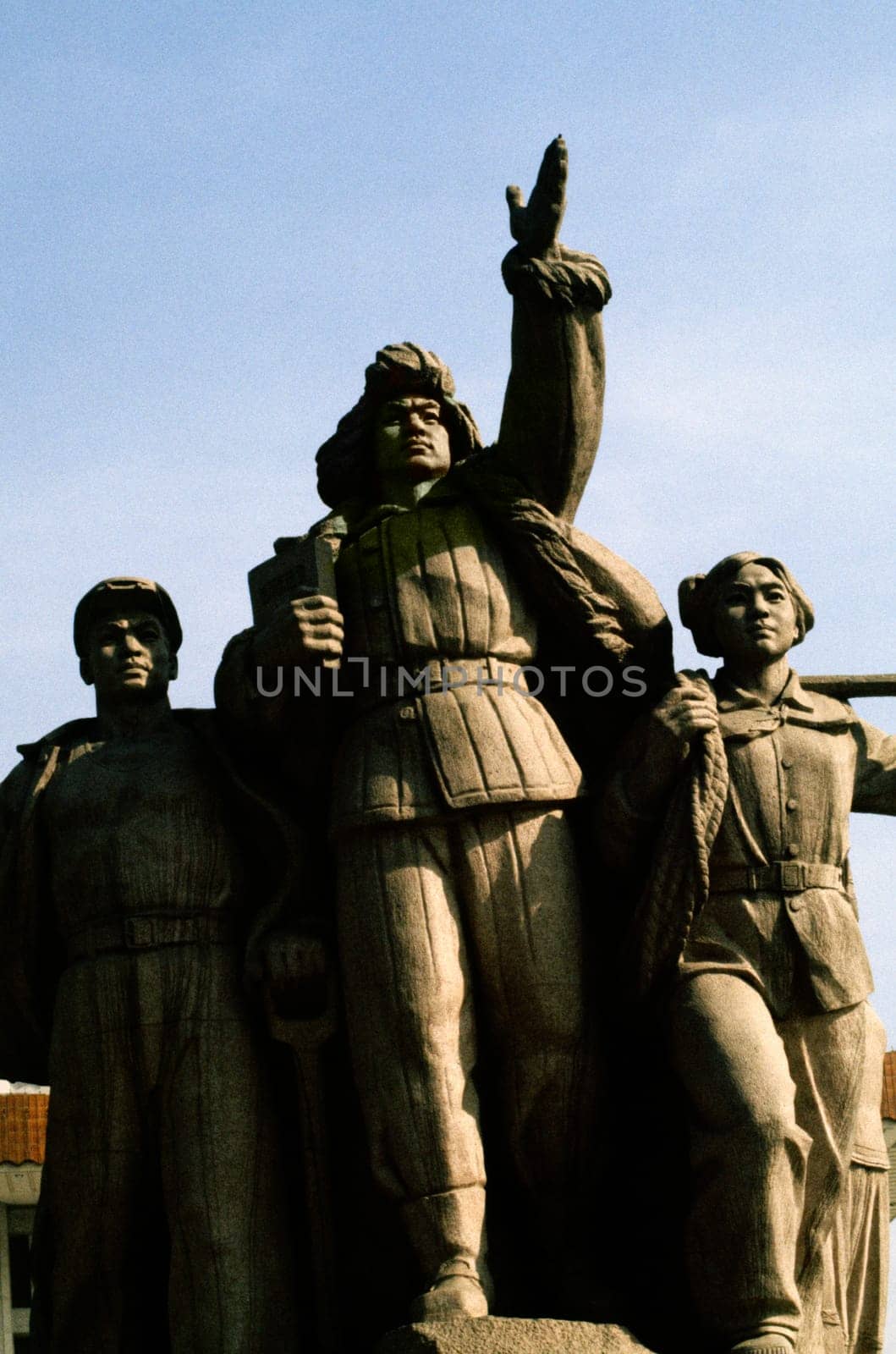 Low angle view of statues, Beijing, China