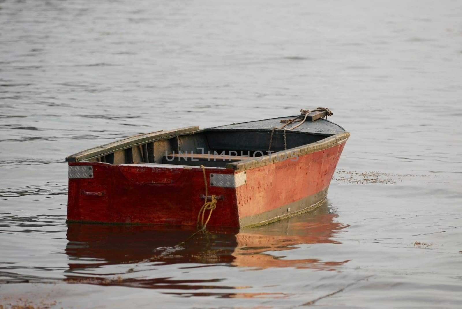 Boat anchored at the port, Taganga Port, Taganga Bay, Magdalena, Colombia