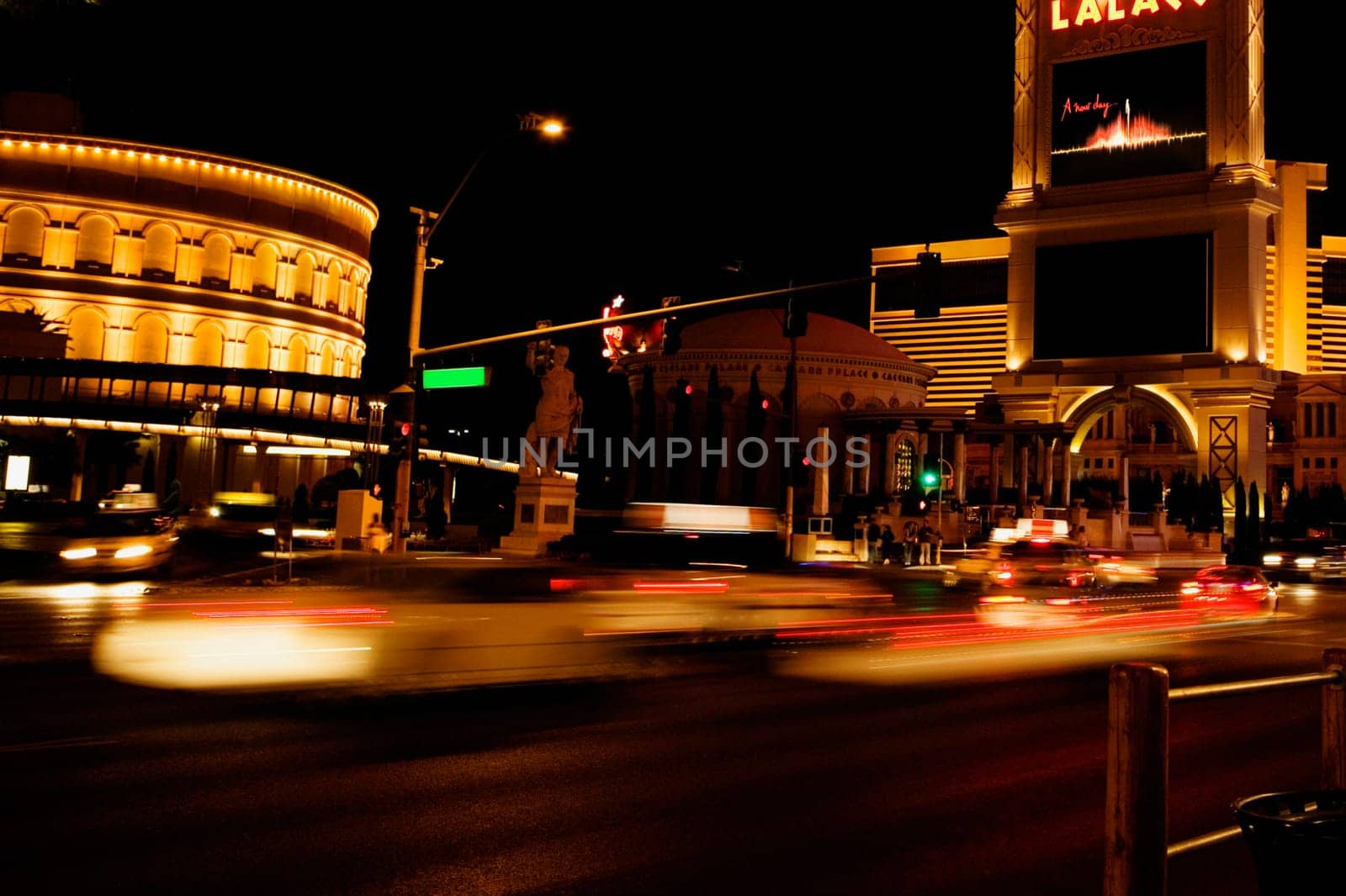 Traffic on a street, Las Vegas, Nevada, USA
