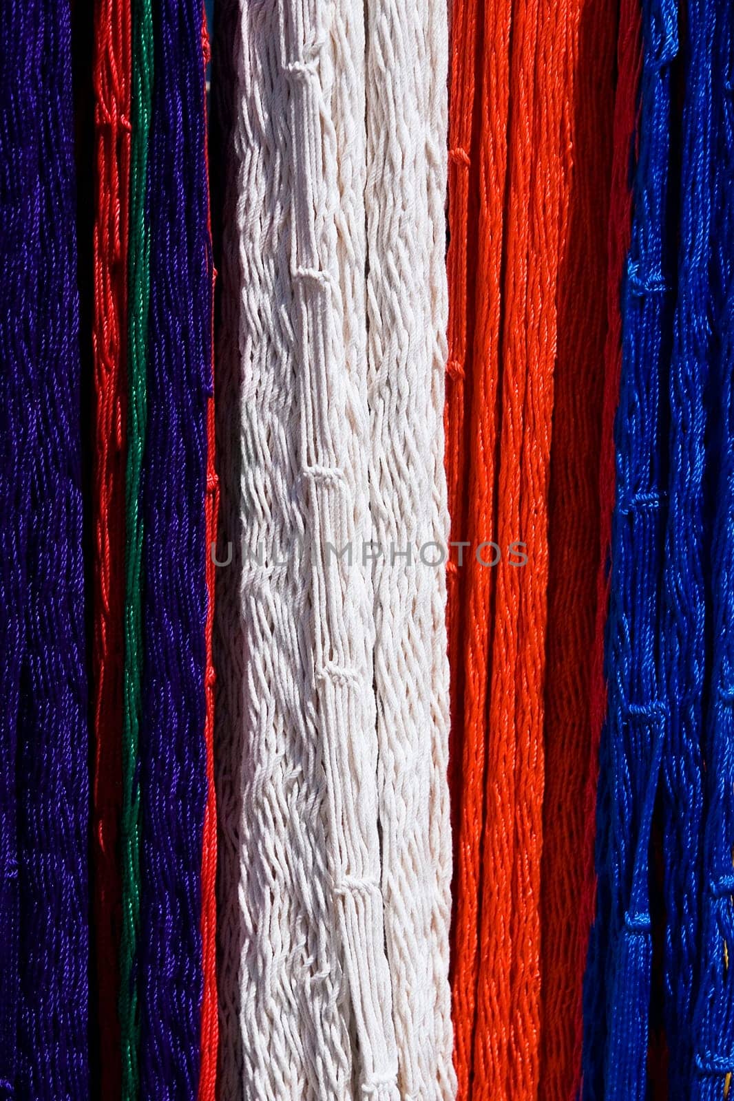 Close-up of colorful threads, Cancun, Mexico