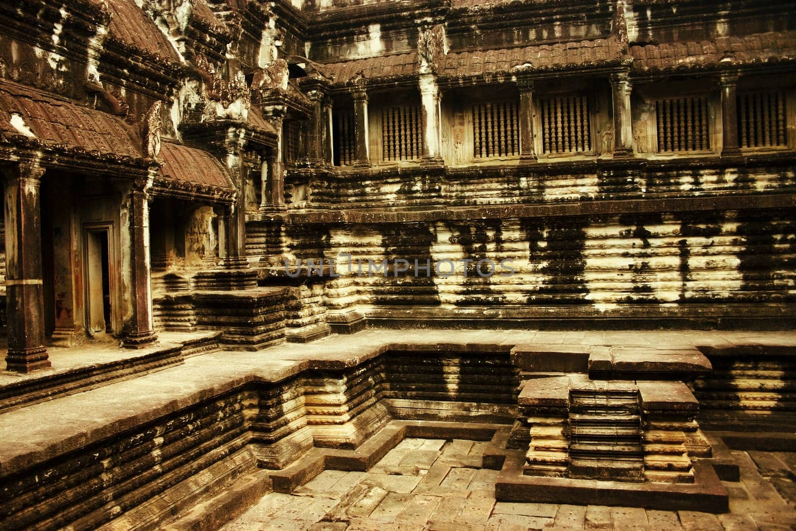 Old ruins of a temple, Angkor Wat, Siem Reap, Cambodia