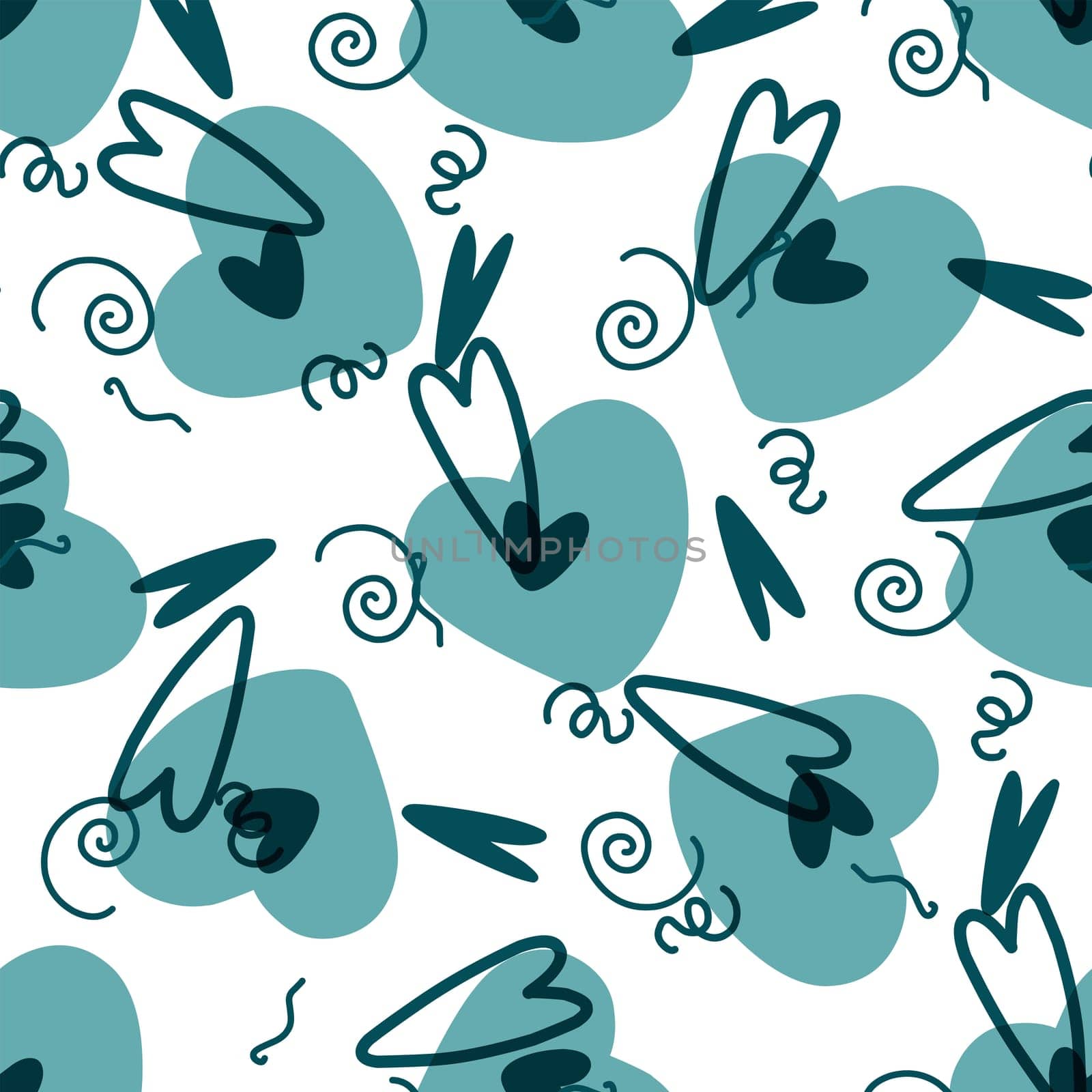 Modern style valentine's day pattern