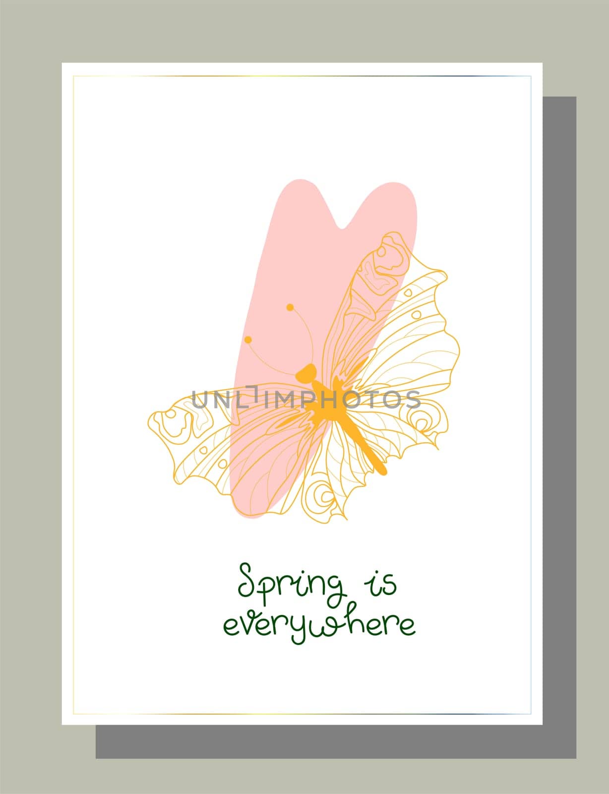 Valentine's day congratulation. Modern trendy valentine's day card. Romantic poster.