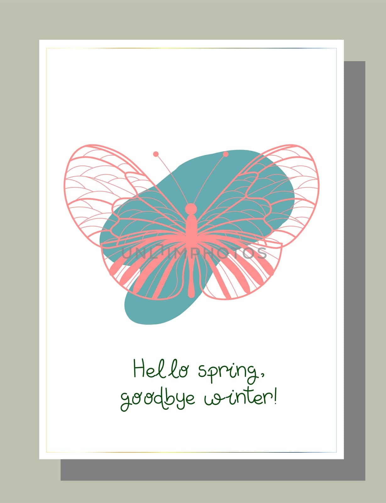 Valentine's day congratulation. Modern trendy valentine's day card. Romantic poster.