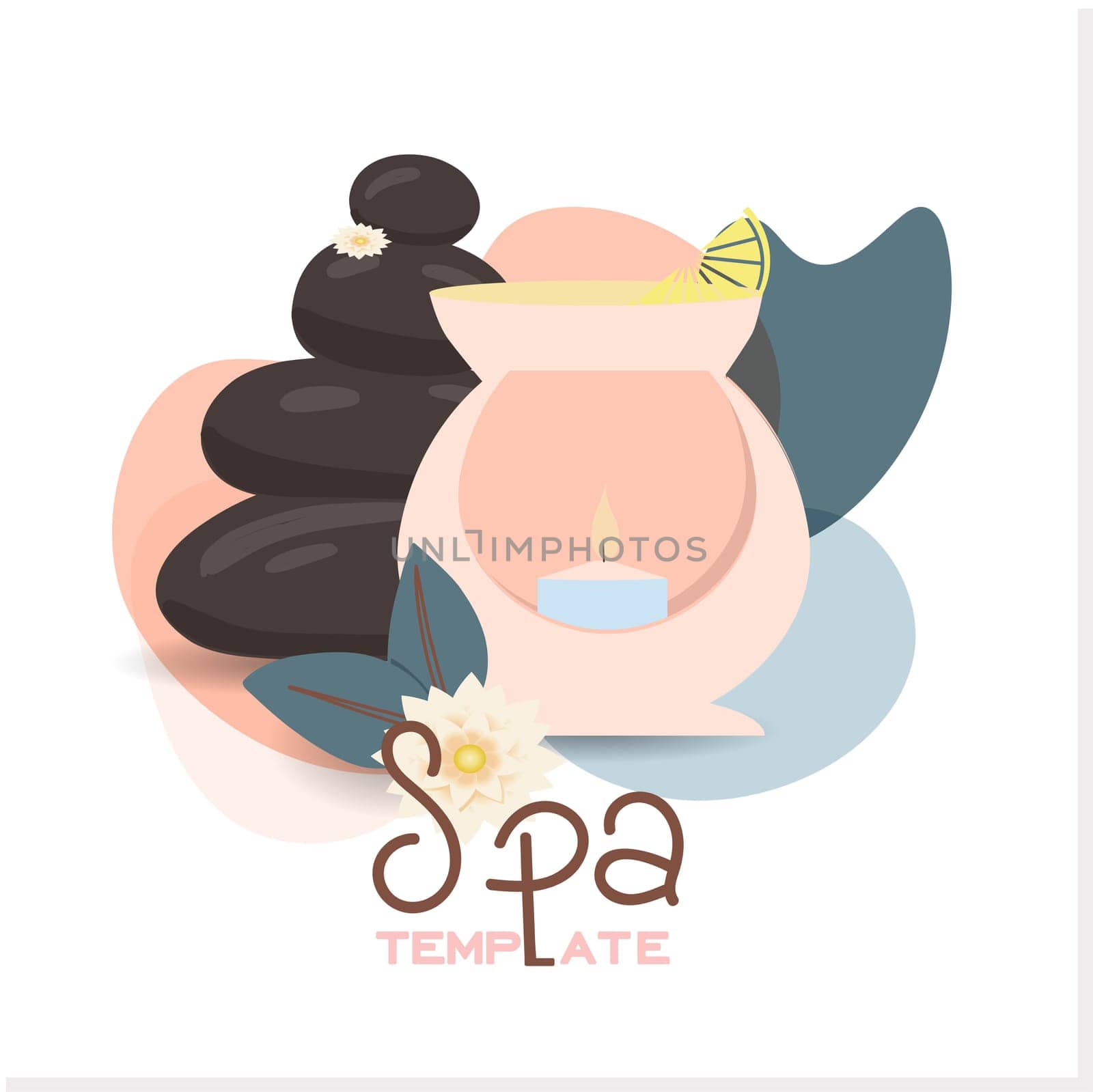 Spa and relaxation. Cosmetics. Personal care. Beautiful spa, great design for any purposes.