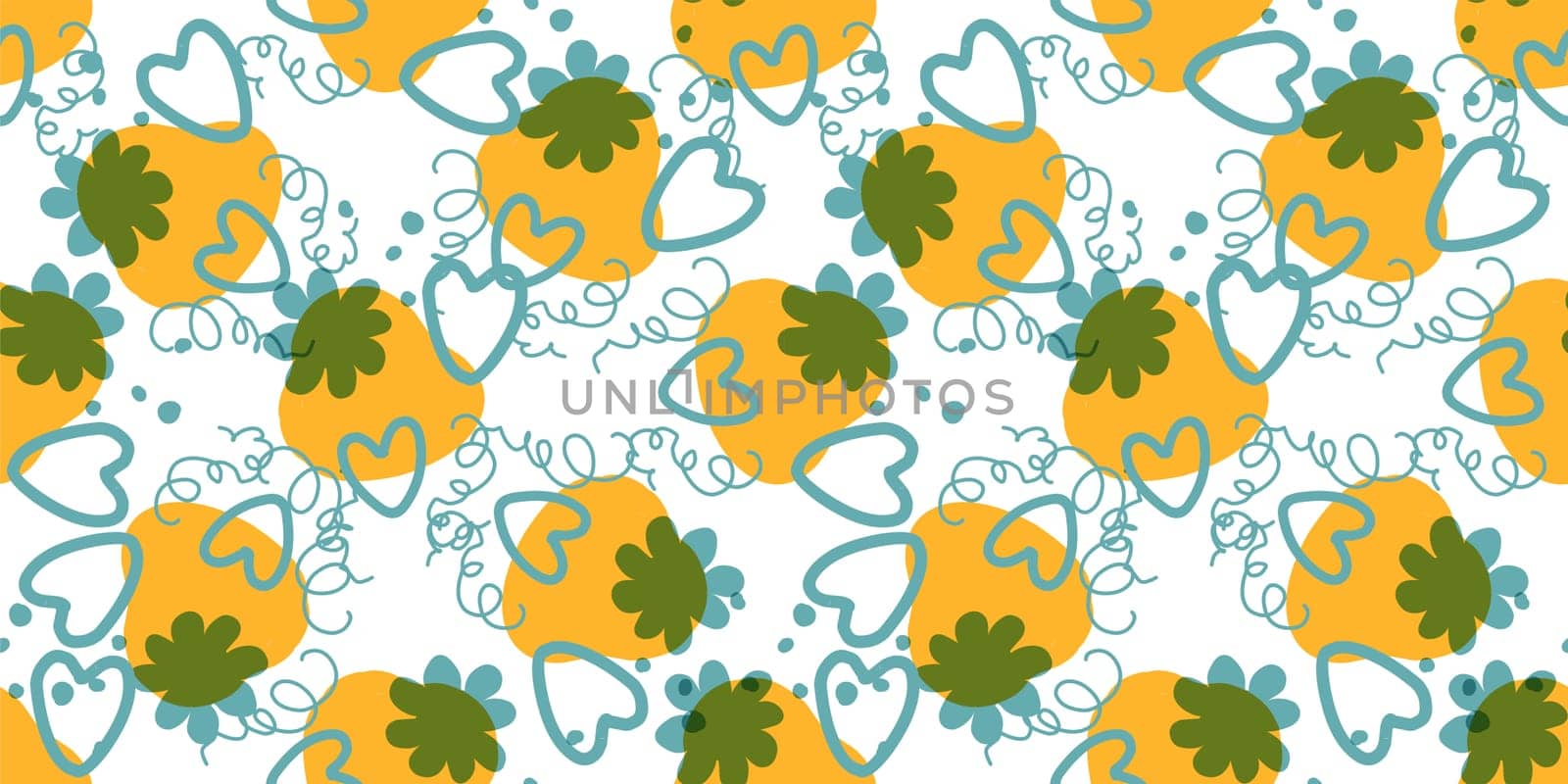 Seamless pattern with hearts. Background for Valentine's Day. Romantic seamless pattern. Falling in love and romance. Bright colors. Positive mood.