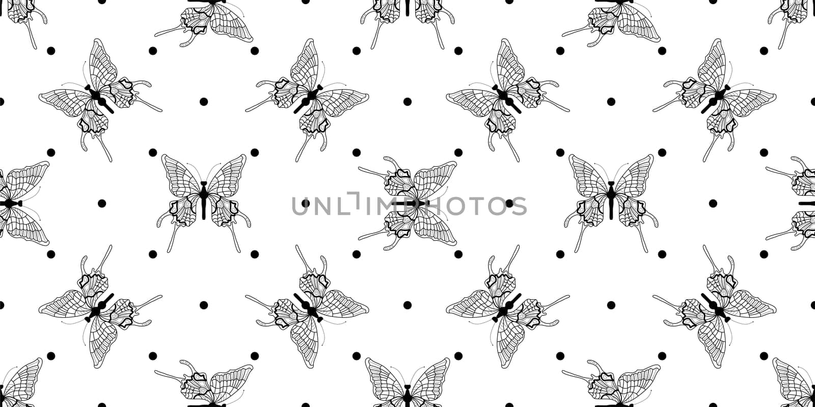 Abstract modern butterfly style for wallpaper design. Trendy japanese banner with black modern butterfly style