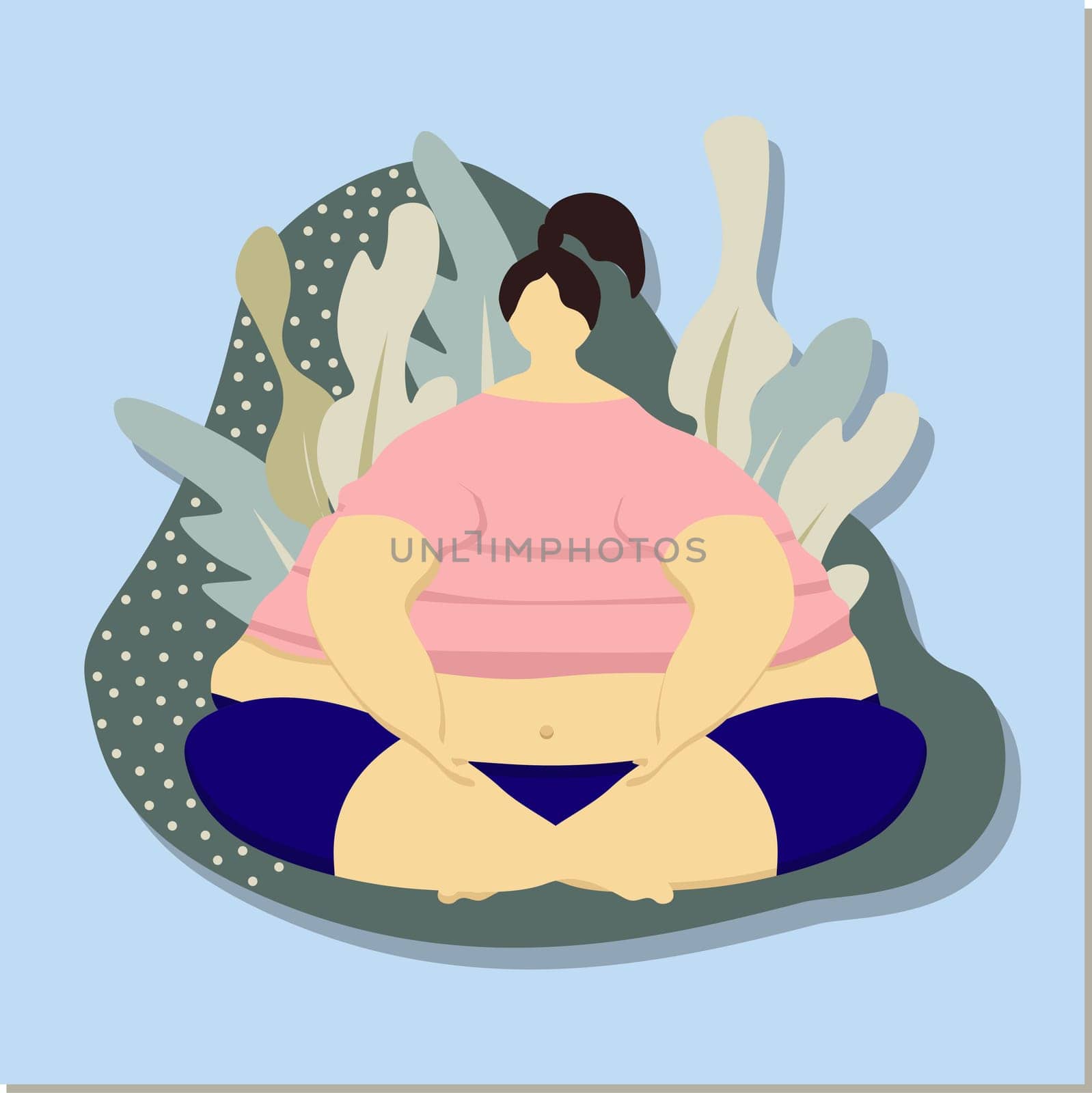 very fat woman. shaiming body. body positive.