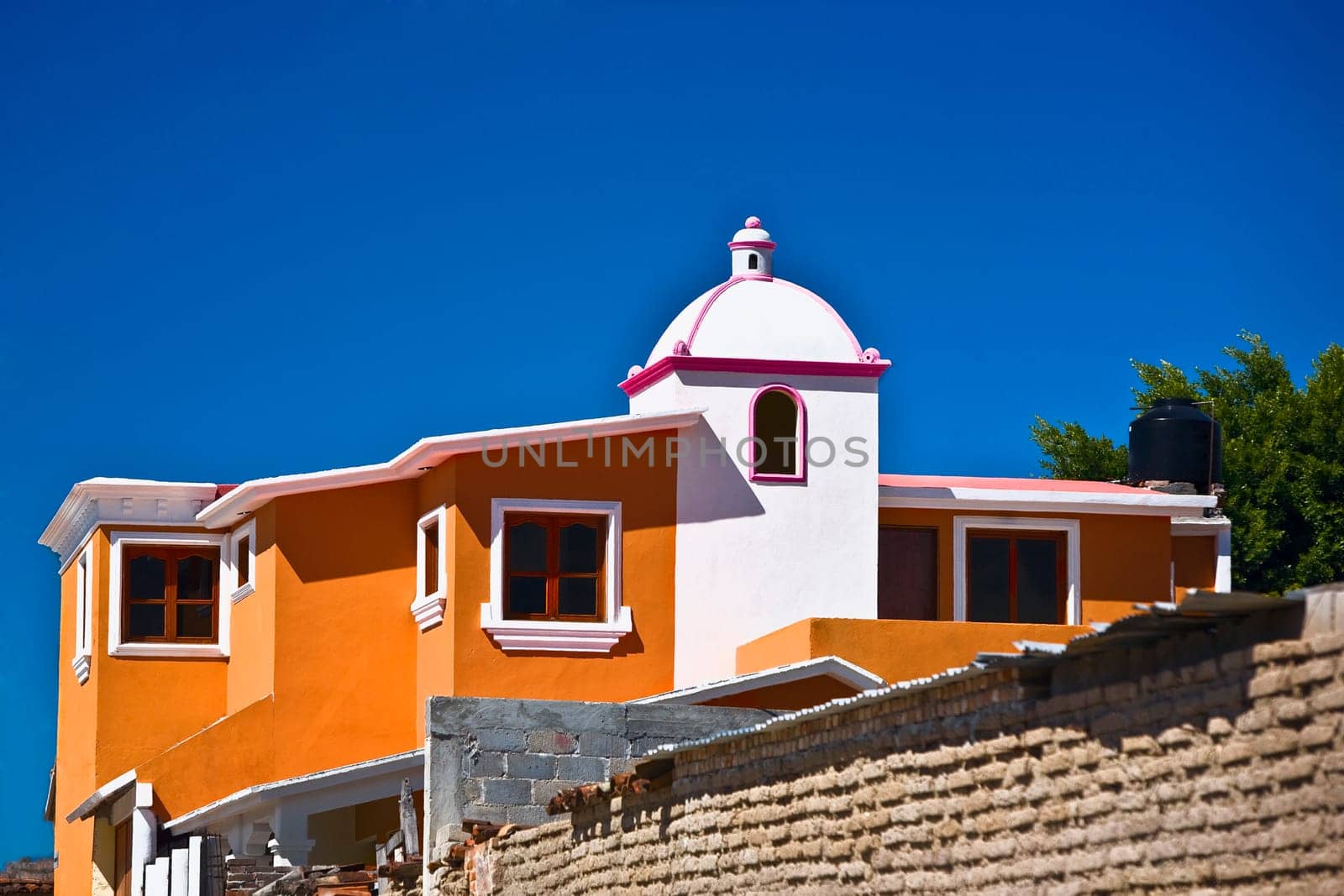 Low angle view of a building, Mitla, Oaxaca State, Mexico