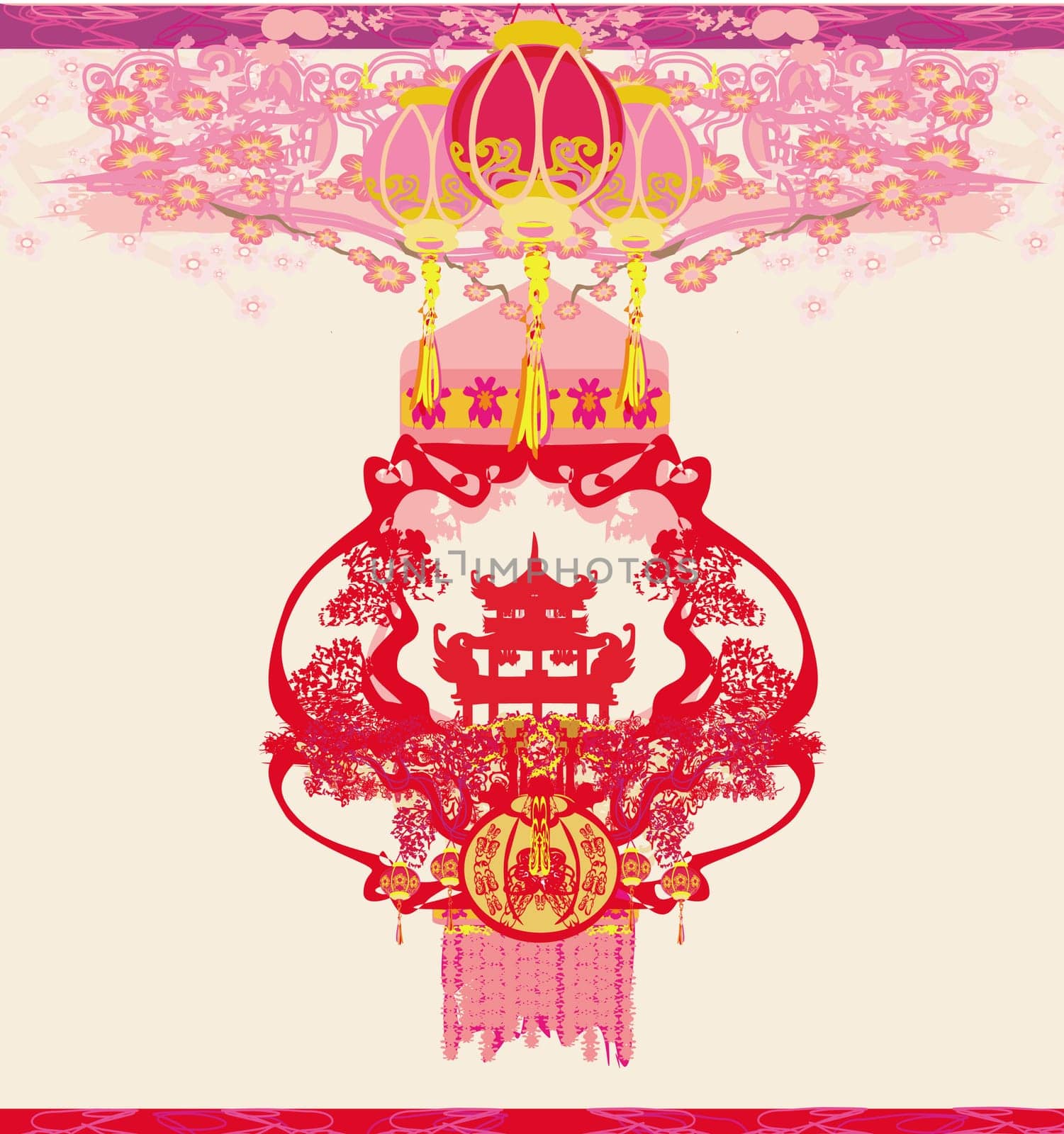 Mid-Autumn Festival for Chinese New Year - card