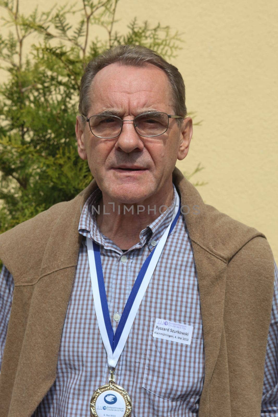 Polens Radsportlegende Ryszard Szurkowski am 04.05.2013 im Friedensfahrtmuseum Kleinmühlingen
