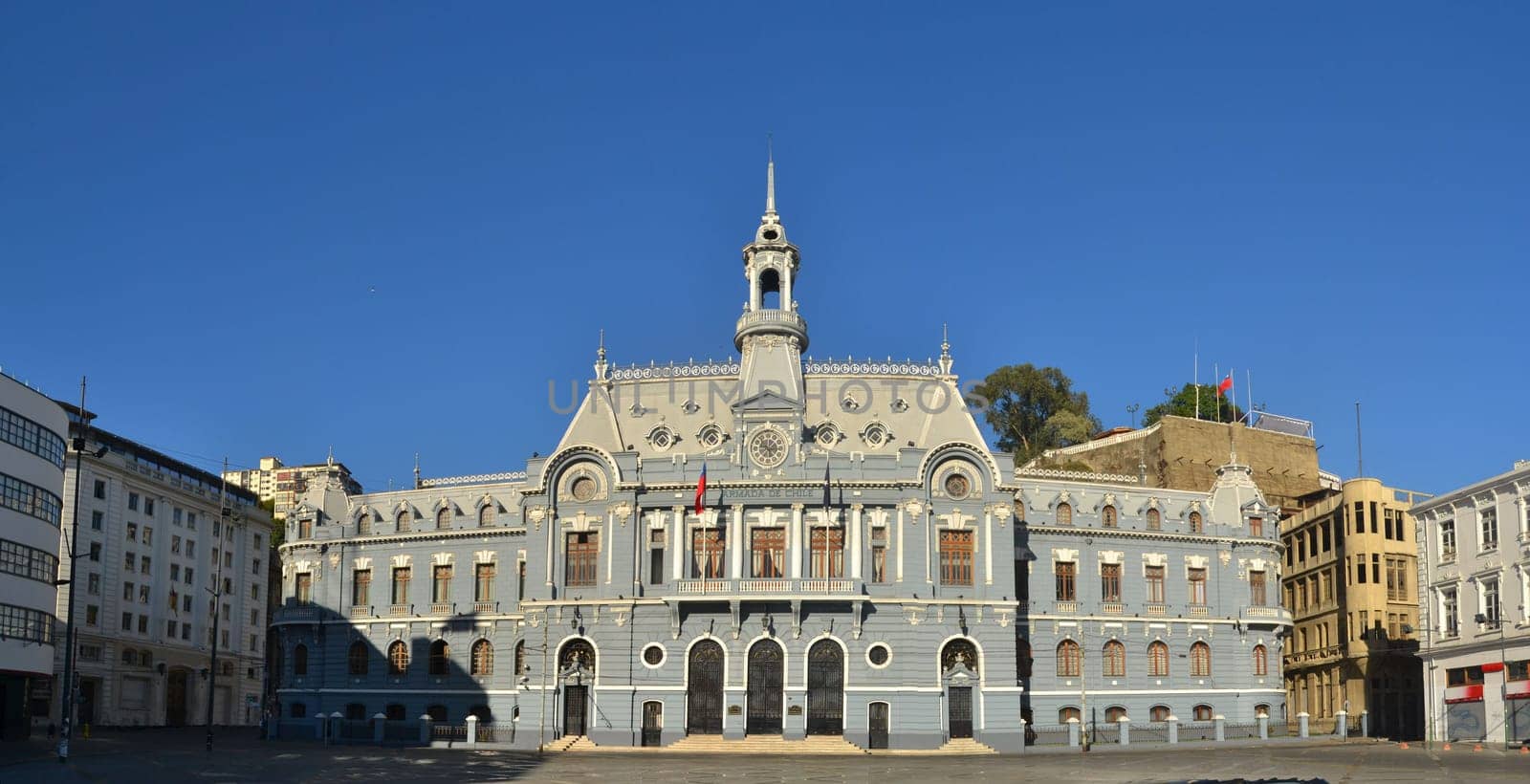 Monument of the Armada de Chile, near the port of Valparaiso, a UNESCO World Heritage