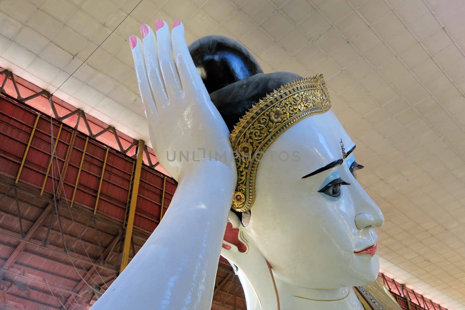 Chauk Htat Gyi Pagoda in Yangon is known for its enormous 65 meters long Reclining Buddha build in 1966.