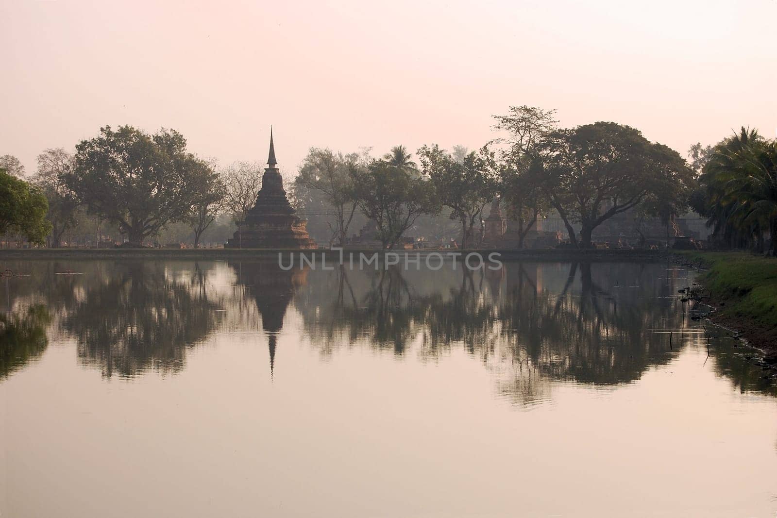 Ancient stupa in Sukhothai Historical Park, Sukhothai Province, Thailand