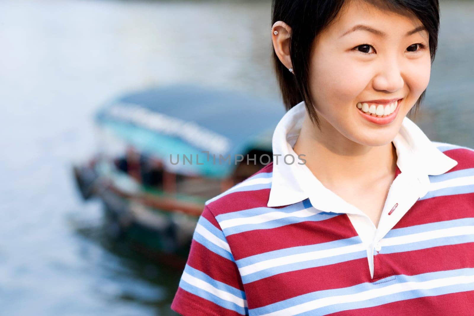 Close-up of a young woman smiling