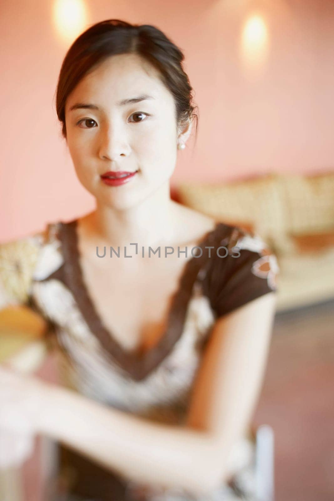 Portrait of a young woman smiling