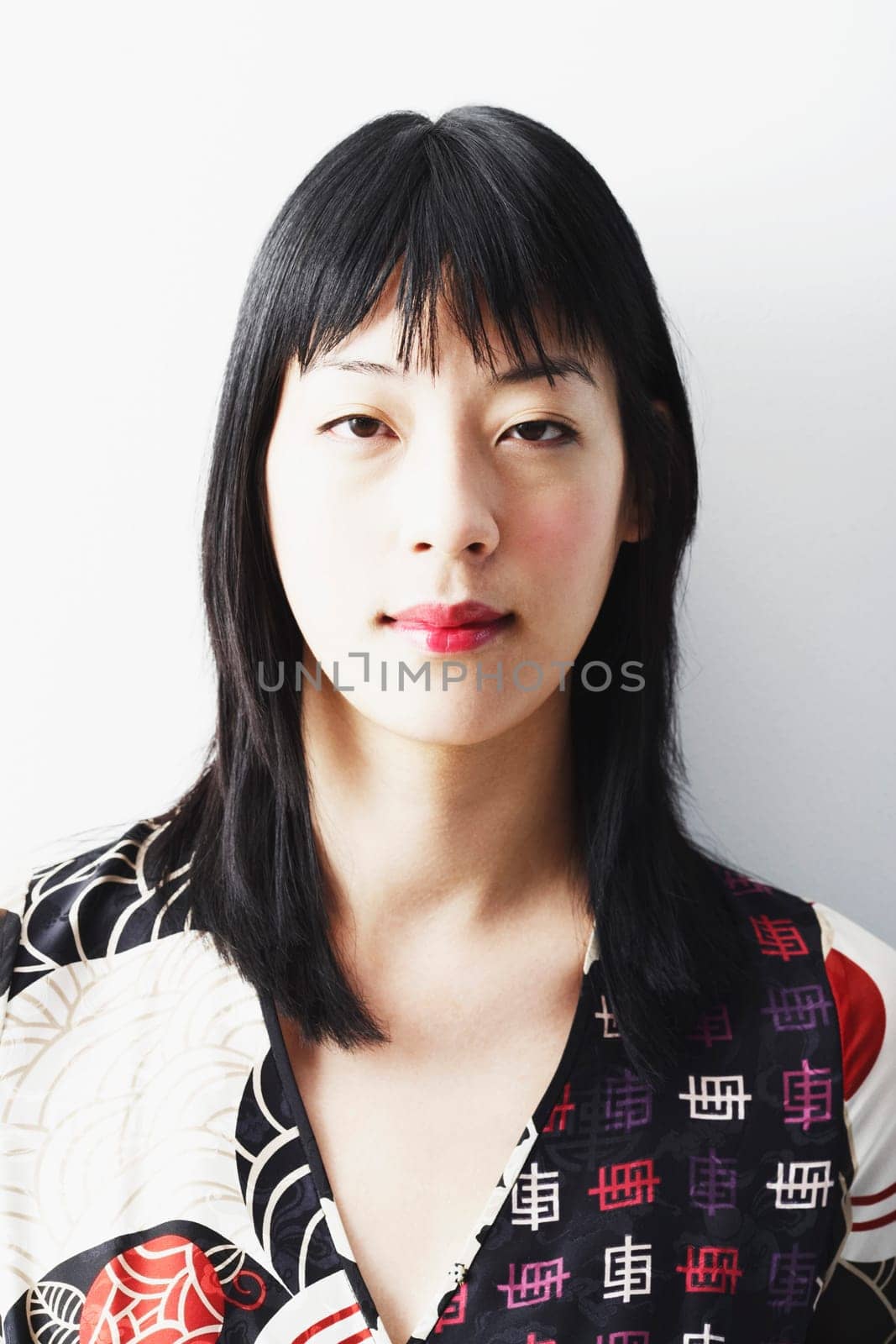 Portrait of a young woman thinking