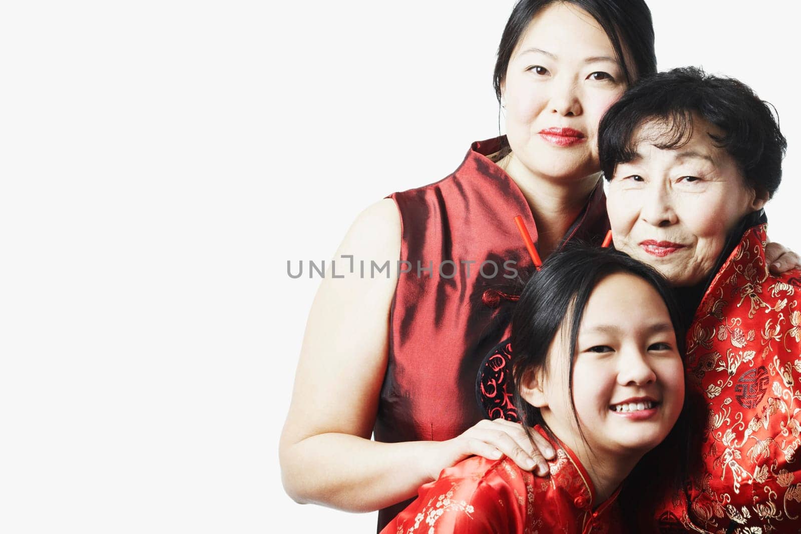Portrait of a mother with her daughter and granddaughter