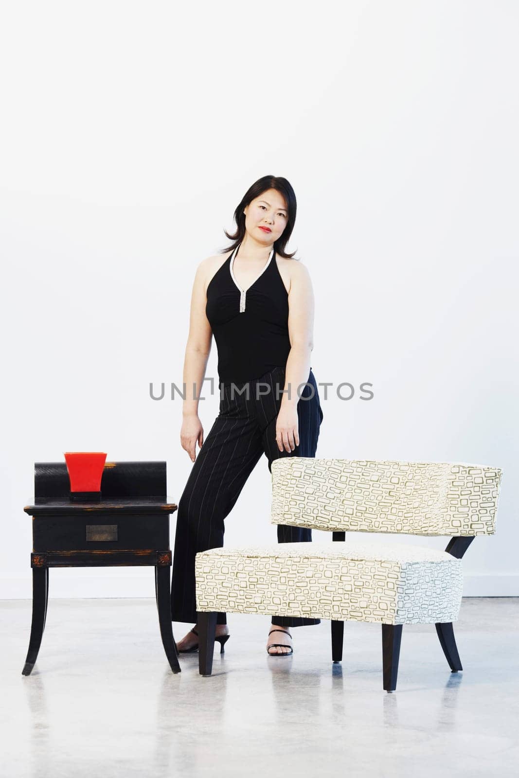 Portrait of a mid adult woman posing