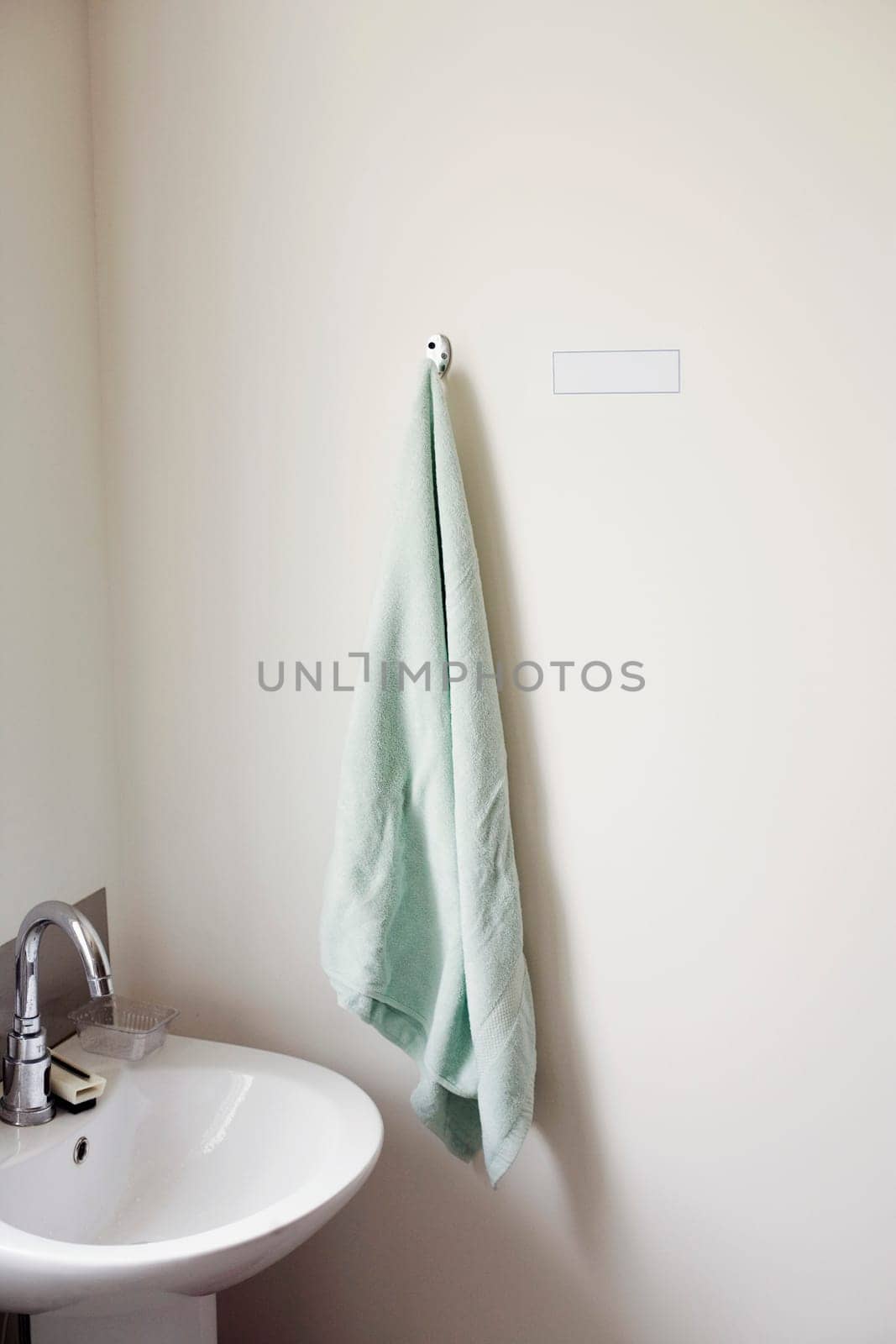 Close-up of sink and a towel