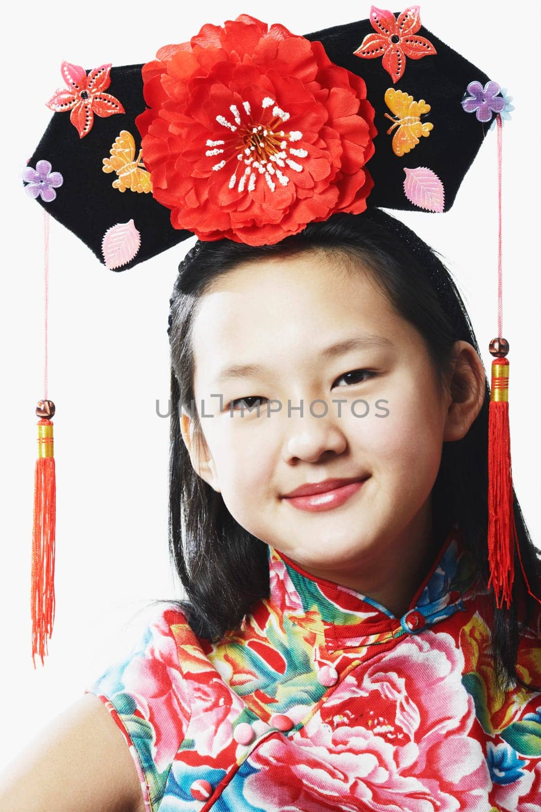 Portrait of a teenage girl smiling