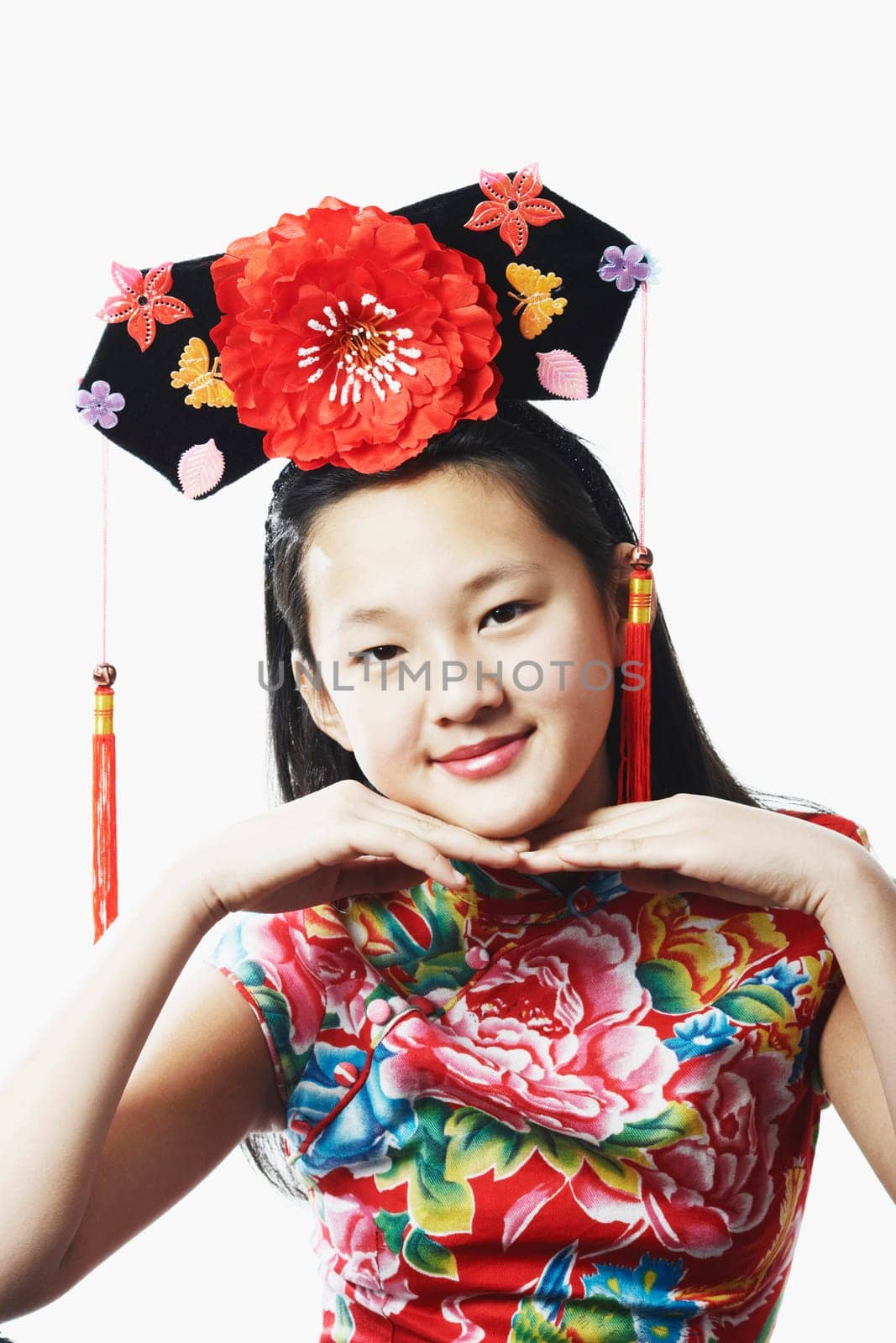 Portrait of a teenage girl smiling
