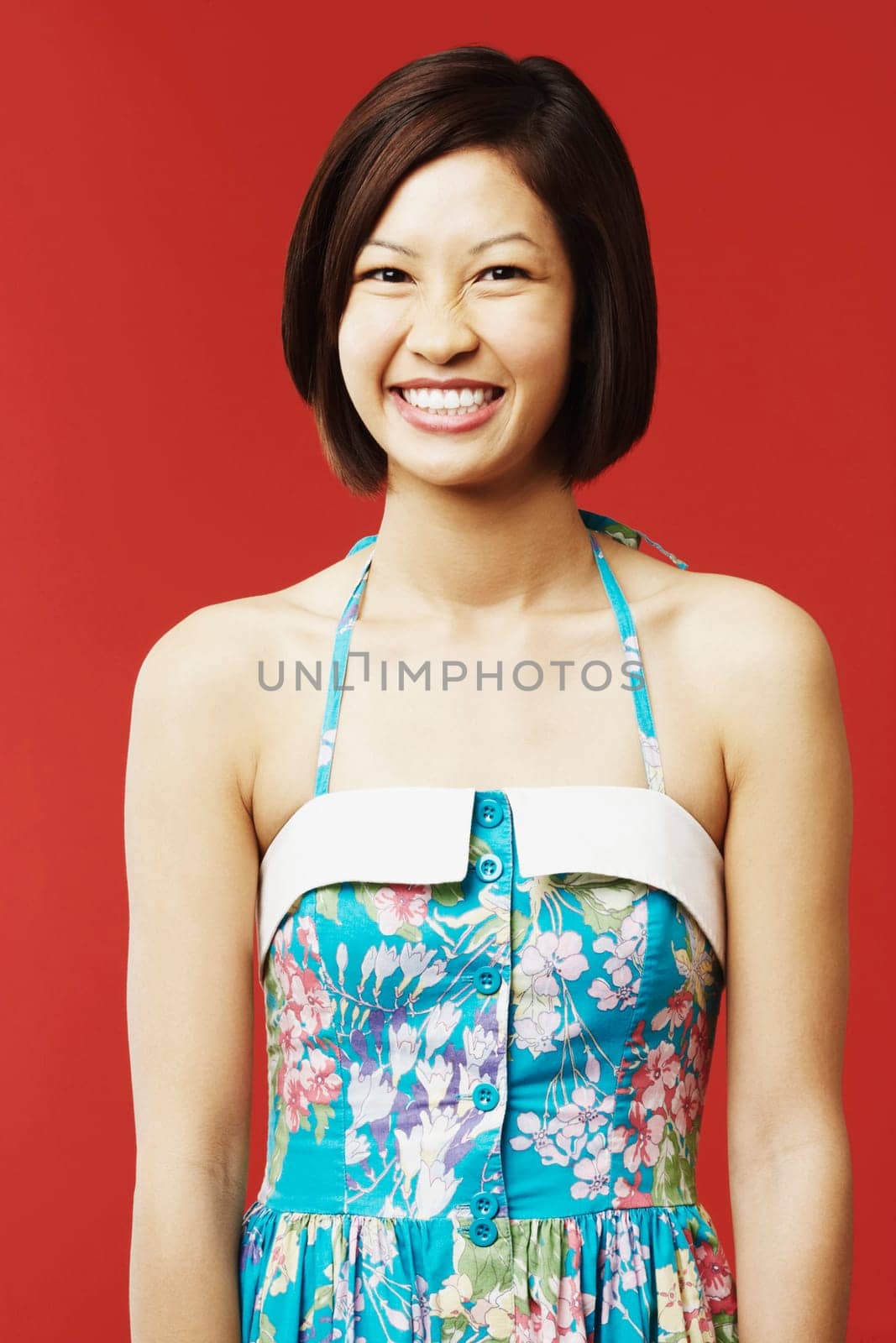 Portrait of a young woman smiling