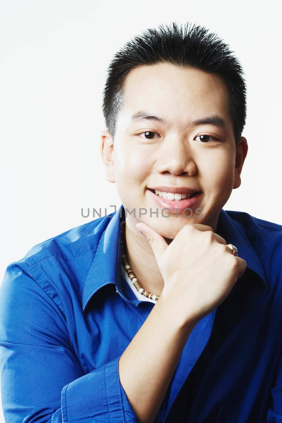 Portrait of a young man smiling