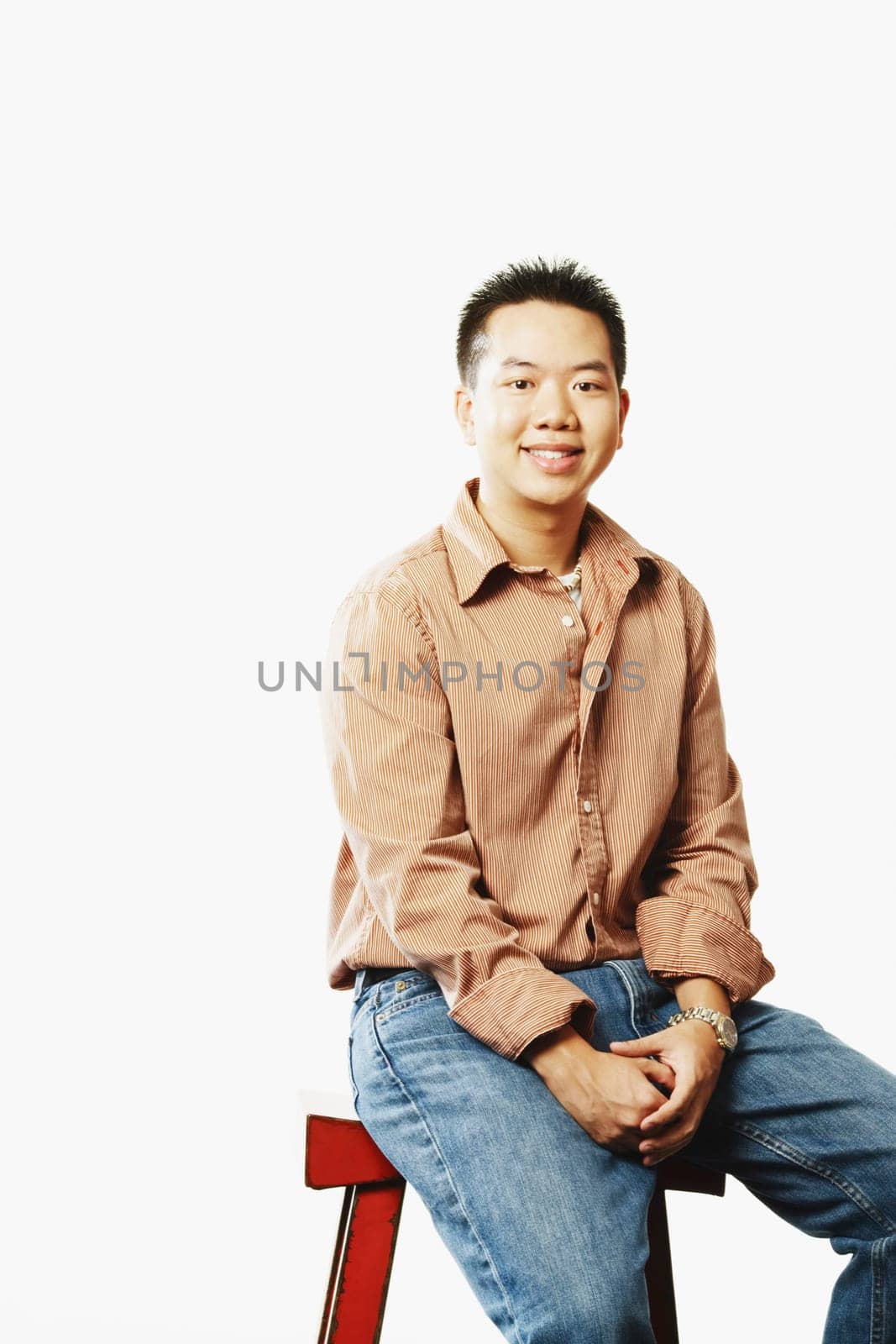 Portrait of a young man smiling