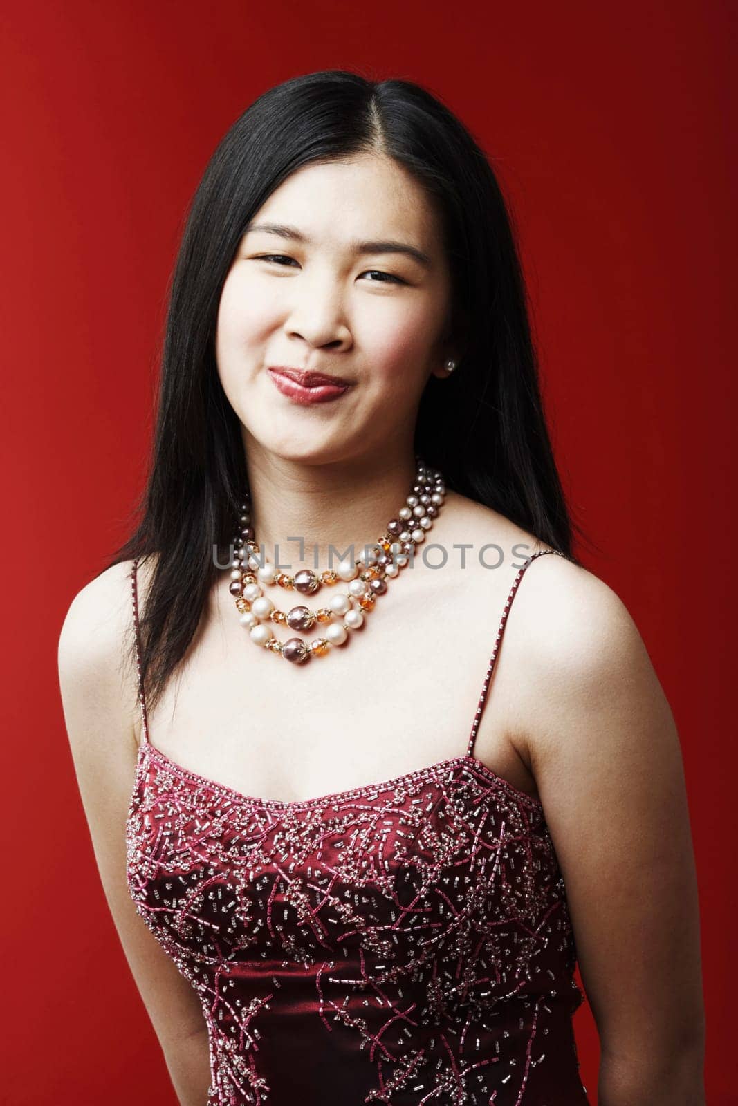 Portrait of a young woman smiling