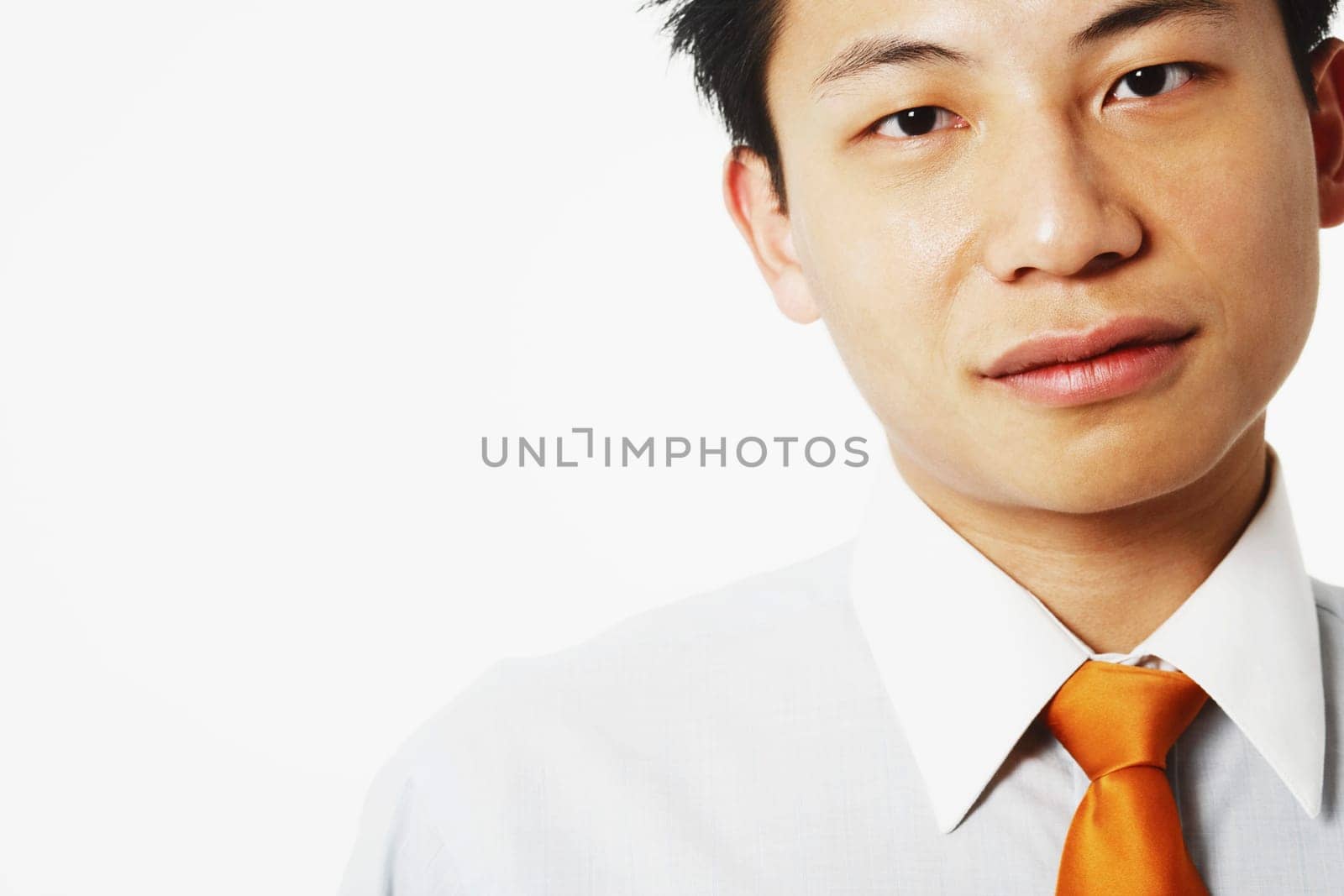 Portrait of a young man thinking