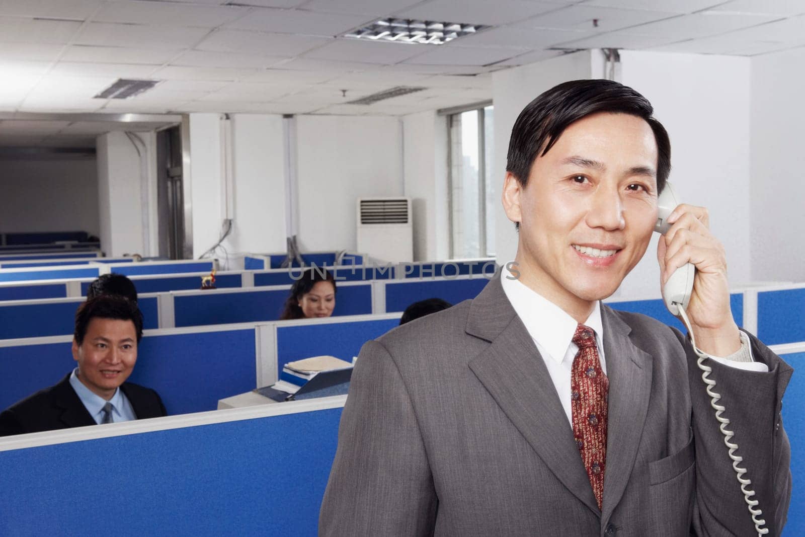Business executives working in an office