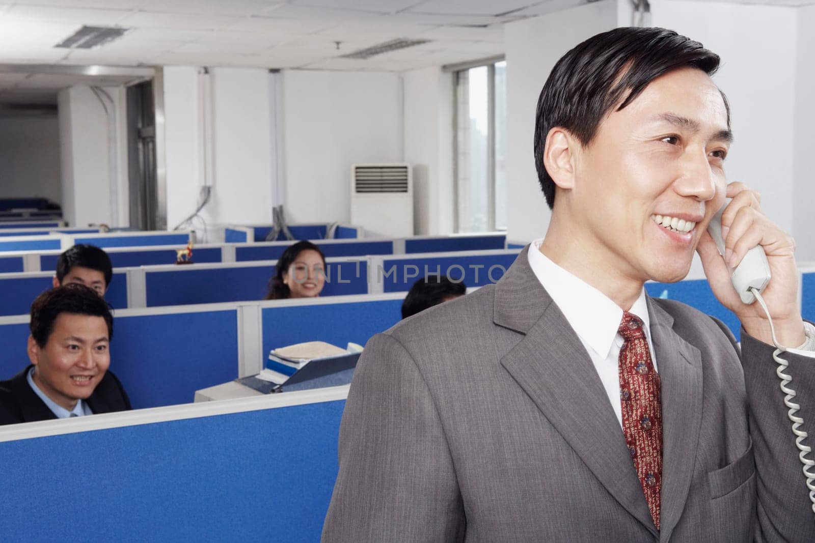 Business executives working in an office