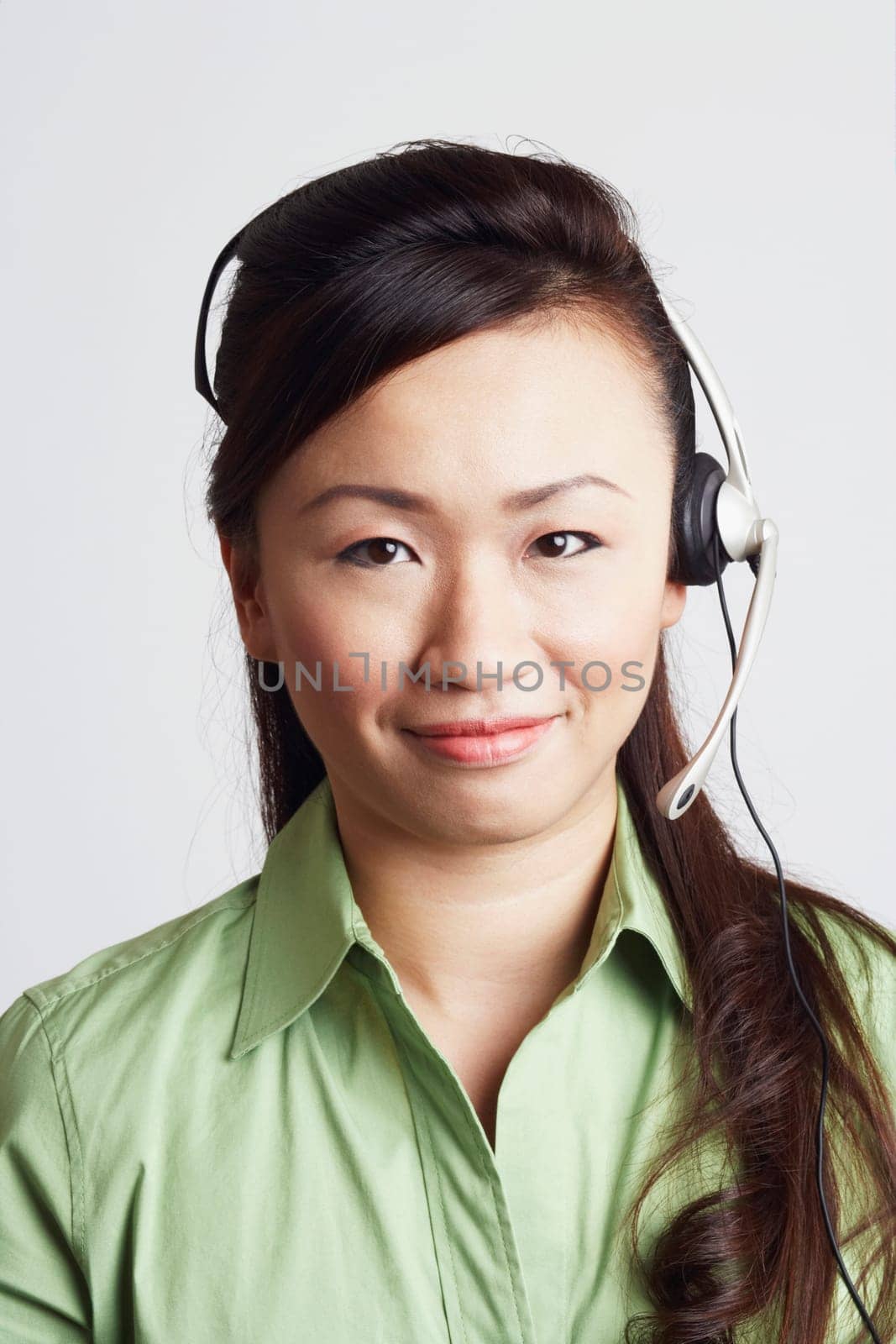 Portrait of a female customer service representative smiling