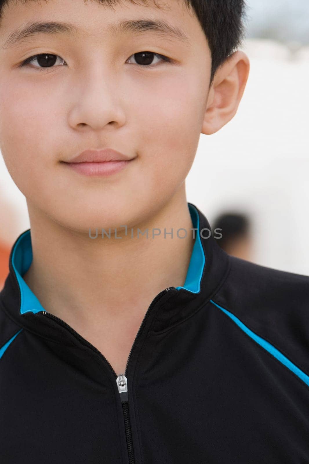 Portrait of a teenage boy smiling